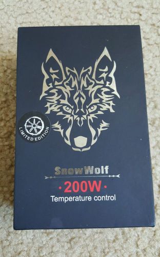 Asmodus snow wolf 200w gun metal limited edition with cloud champ rda