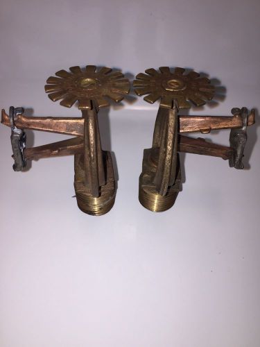 2 Vintage Brass Fire Protection Sprinkler Heads Steampunk Lamp. 50 Available