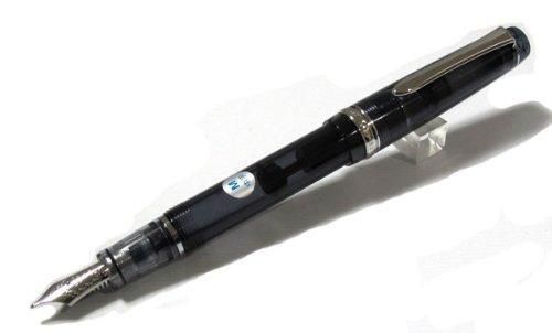 Pilot Fountain Pen Custom Heritage 92, Transparent Black Body, FM-Nib From Japan