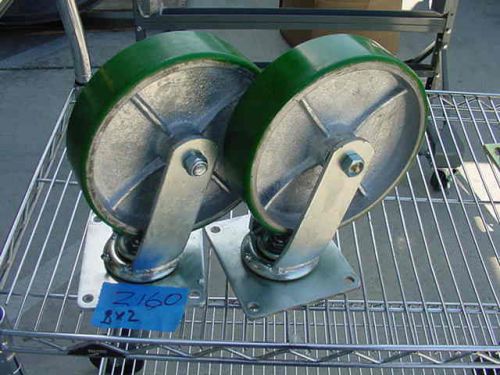 8&#034; swivel caster type 39 plate 2 pcs for sale