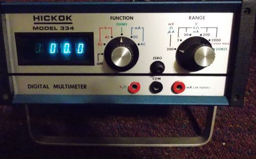 Hickok Model 334 Digital Multimeter includes original manual