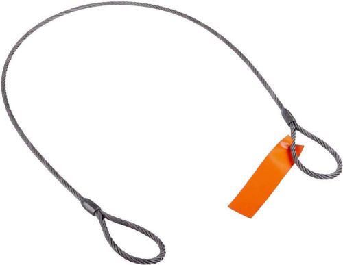 Mazzella Mechanical Splice Wire Rope Sling, Eye-and-Eye, 6 x 37 IWRC, 17&#039; Length