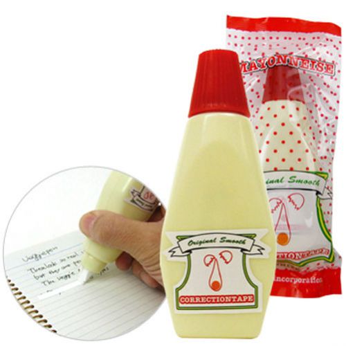 Funky Stationery 1x Mayonnaise &amp; 1x Ketchup Correction Tape Whitener