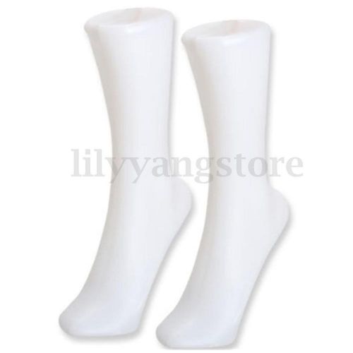 Female Plastic Foot Sock Display Mold Short Stocking Shoes Mannequin Holder