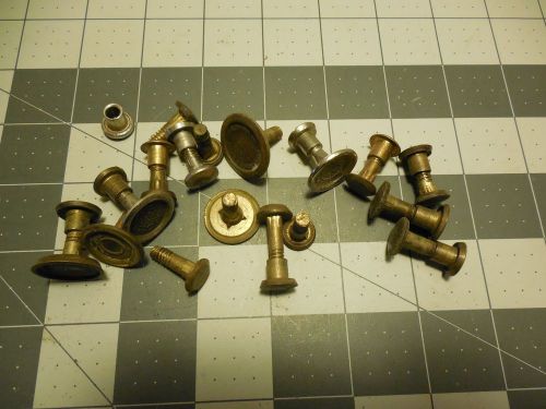 Vintage Hand Saw Parts Bolts Medallions  zz13H