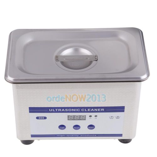 80ml dental ultrasonic cleaner ring bath digital timer industrial equipment tool for sale