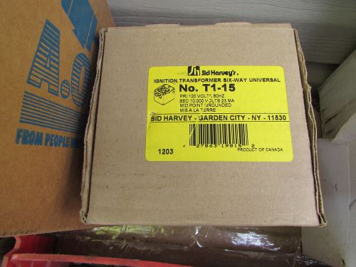 Sid Harvey T1-15 Ignition Transformer, New in Box
