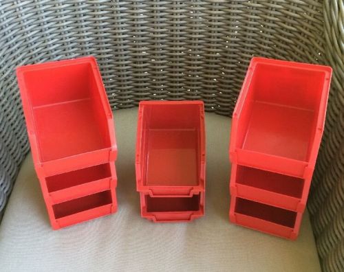 8 Stackable Workshop Bins 4&#034; x5.5&#034;