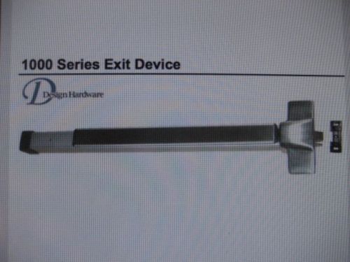 Design hardware 1000r 42-inch us32d grade 1 1000 series door exit devices - new! for sale