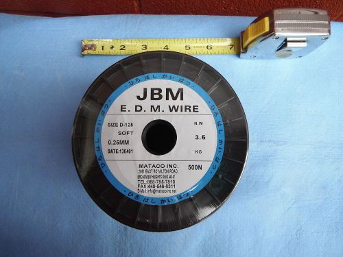 Soft brass edm wire (1) spool din-125 .010&#034; 25mm mitsubishi sodick fanuc new! for sale