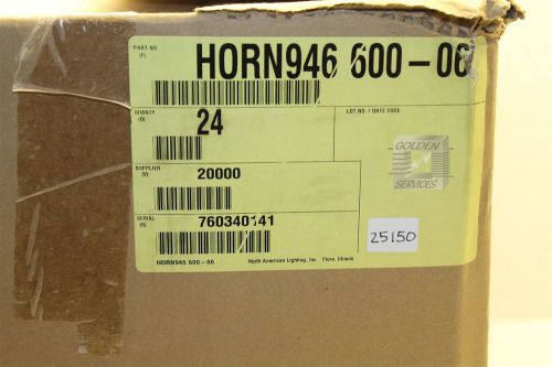 North American Lighting Horn946 600-06 Light Covers Black (Box of 24)