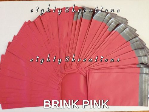 5 BRINK PINK Color 6x9 Flat Poly Mailers Shipping Postal Package Envelopes Bags