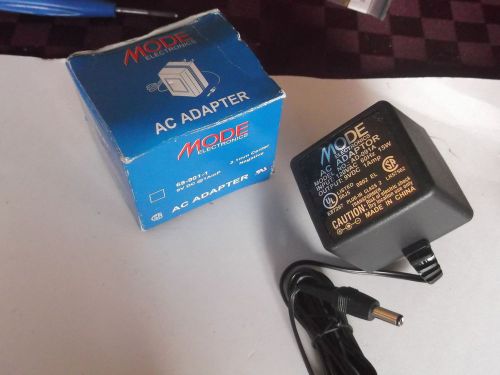 68-901-1 MODE AC ADAPTER 9VDC 1AMP 2.1mm center negative QTY 1  NEW