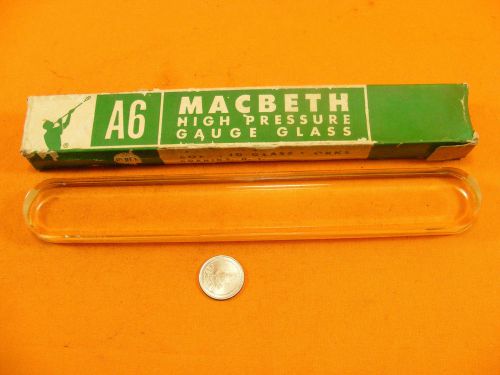 Vintage Macbeth A6 High Pressure Gauge Glass USA