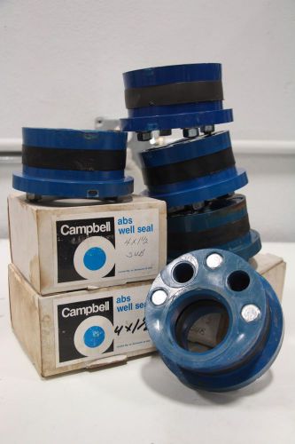 Lot of (8) Campbell 4&#034;x1-1/2&#034; Abs Well Seal SUB Submersible Plastic