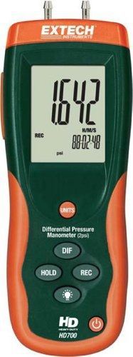 Extech hd700 differential pressure manometer - 2psi for sale
