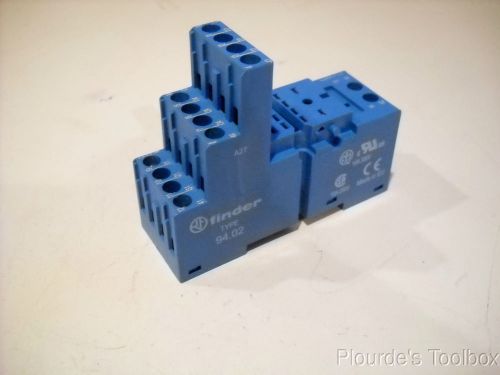 New finder 8-pin din rail relay socket 10a, 250vac, 94.02 for sale