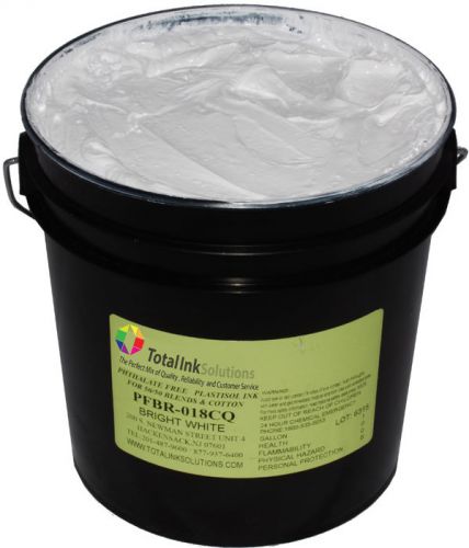 Bleed resistant plastisol ink- gallon-5 star bright white for sale
