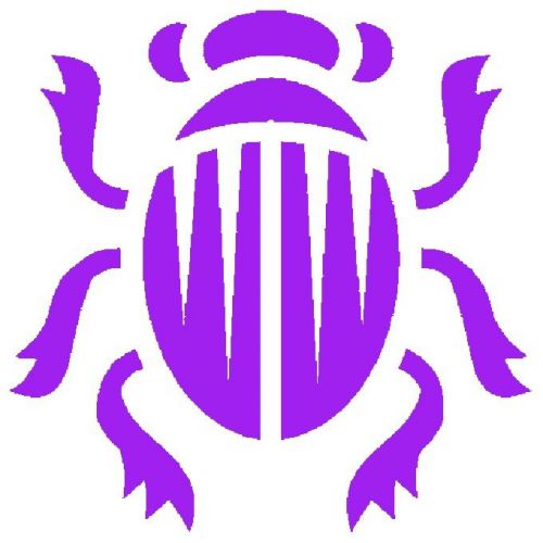 30 Custom Purple Scarab Personalized Address Labels