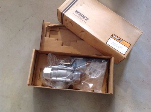 New in box ss-67xts24-f24-vl whitey swagelok ball valve 500 psi wog for sale