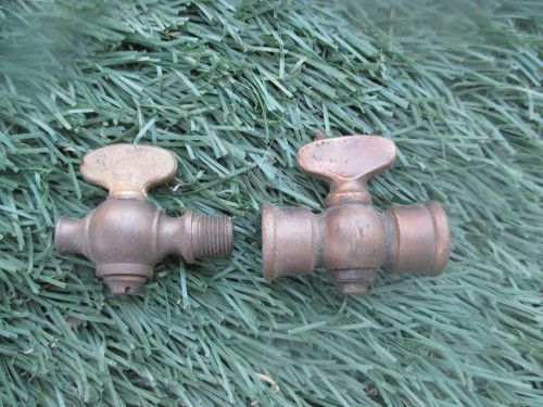 VINTAGE 1/8 FEMALE  AND 1/4 &#034;  BRASS VALVE?