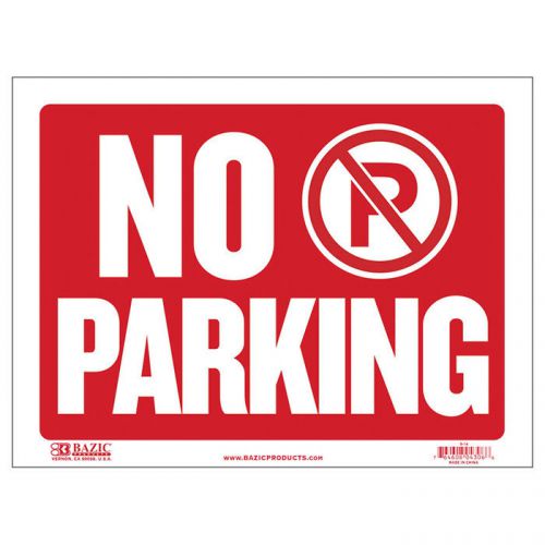 BAZIC 9&#034; X 12&#034; No Parking Sign  of-24