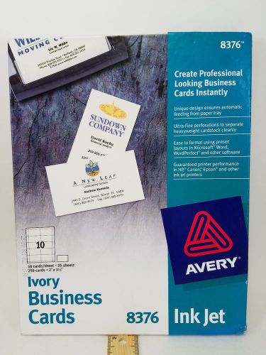 Avery 8376 Matte Ivory Business Cards 250 Cards