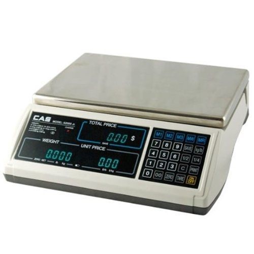 Cas s-2000 jr price computing scale with lcd display 60 lbs for sale
