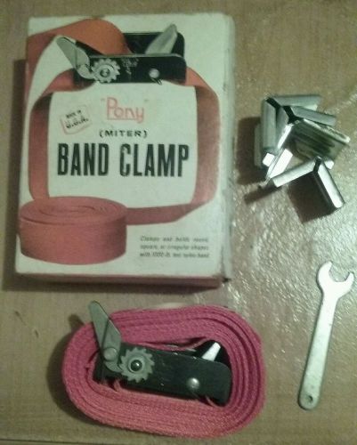 PONY Band Miter Clamp, 15 ft 1&#034; Wide Nylon Band, strap,Wrench, 4 Steel Corners