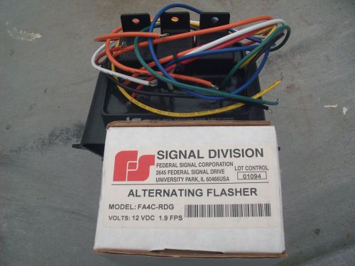 Federal Signal Alt Flasher FA4C-RDG Pos or Ground Flasher