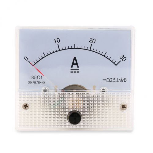 DC 30A Analog Ammeter Panel AMP Current Meter 0-30A DC Doesn&#039;t Need Shunt DE