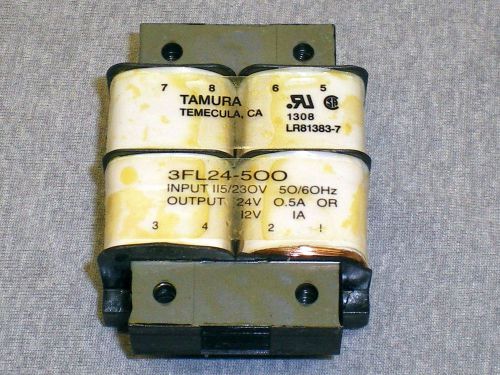 TAMURA 3DL24-500 POWER TRANSFORMER choke balun 12VAC 1A or 24VAC 0.5A