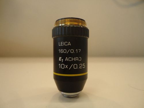 L7: Leica 160/0.17 E1 ACHRO 10x/0.25 Microscope Objective