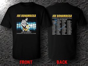 Joe Bonamassa Live in Concert 2016 Tour Date Black T Shirt Size S To 5XL
