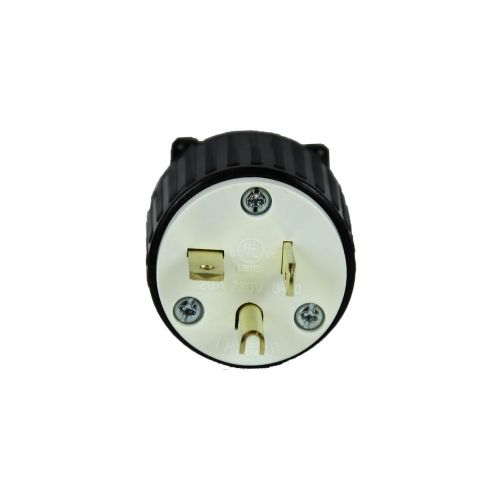 5pk replacement 20a 250v nema 6-20p straight blade cord plug 3 wire male power for sale