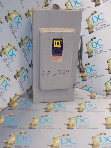 Square d h-363 100 a 600 v fusible safety disconnect  switch for sale