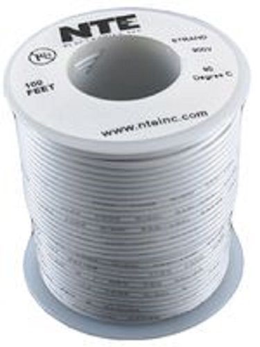 NTE WA06-09-100 Hook Up Wire Automotive Type 6 Gauge Stranded 100 FT WHITE