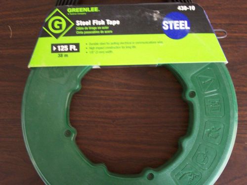 #438-10 greenlee steel fish tape 1/8&#034; x 125&#039; ***new*** for sale