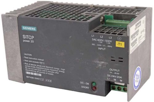 Siemens SITOP Power20 3-Phase UPS Power Supply Module DC 24V/20A 6EP1426-1SH01 3