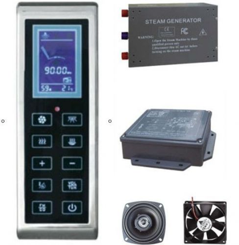 KL-902 Steam Room Controller(Wet+Dry Steaming)220V + 3KW Generator+Fan+Speaker