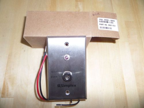 Simplex 2098-9806 Fire Alarm Remote Indicator Test Station  ((#1118))