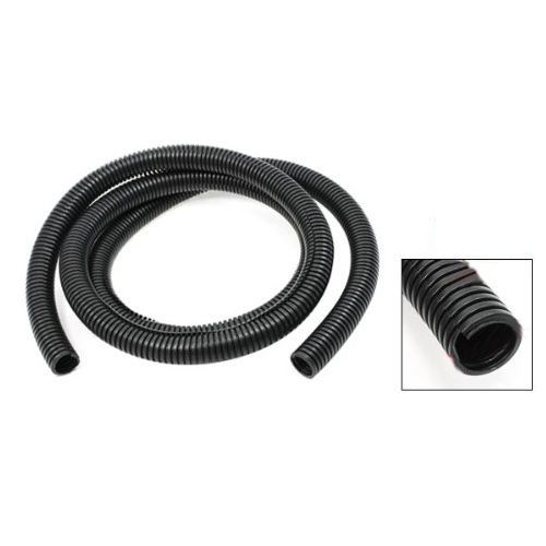 2 Meter 25mm Outer Dia Plastic Wave Type Split Loom Tubing Conduit GY