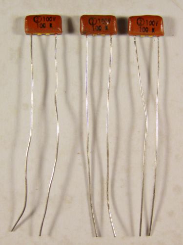 5 sprague 100pf 100v monolithic ceramic radial capacitors nos for sale
