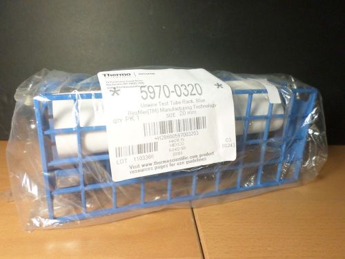 NALGENE Blue Plastic Unwire 40-Position 20mm Culture Test Tube Rack Support