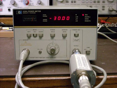 Hp rf power measurement set hp 436a, 8484a, 11708a, sensor cable, &amp; attenuators for sale