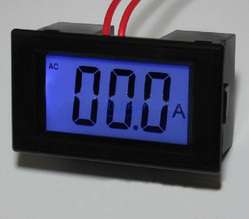 AC 0-100A LCD digital current ampere panel gauge meter  power supply 220V AC