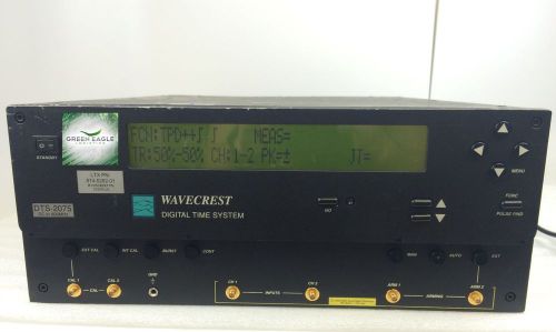 Wavecrest DTS-2075 Time Measurement Instrument (Digital Time Scope)