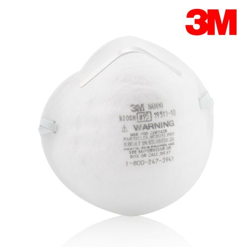 3m 8000 three boxes - 90 masks!! n95 particulate respirator masks dust allergens for sale