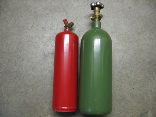OXYGEN AND ACETYLENE TANKS - NEW WELDING AND CUTTING CYLINDERS
