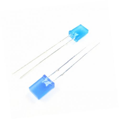 100PCS 2*5*7MM 2x5x7mm Rectangle LED Blue Colour Blue Light Emitting Diode